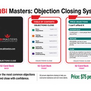 52 Cards Objection-Closing System by QBI Masters