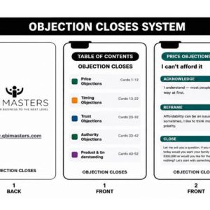QBI Objection Flash Cards - 52